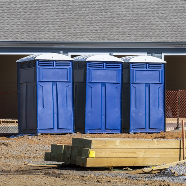 what is the cost difference between standard and deluxe porta potty rentals in Barada NE